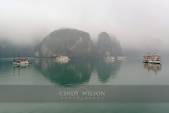 Misty Morning, Halong Bay, Vietnam