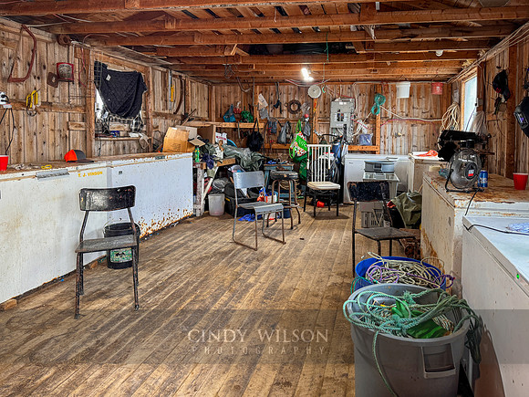 Fishing Stage Interior, Black Duck Cove, 2024