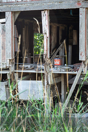 Coffee Can in an Old Barn