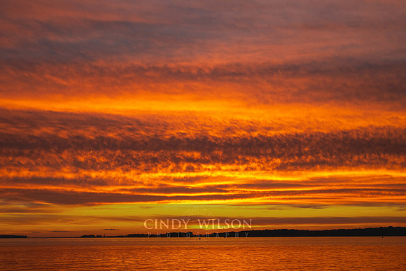 Sunset, St Lawrence Seaway