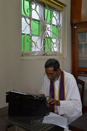 Priest Typing, Cienfuegos