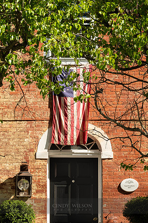 Noel Freeborn with Flag, Wickford