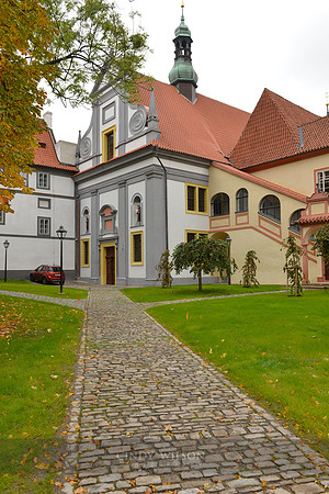 Walkway to the Castle, Czesky Krumlov, Czech Republic