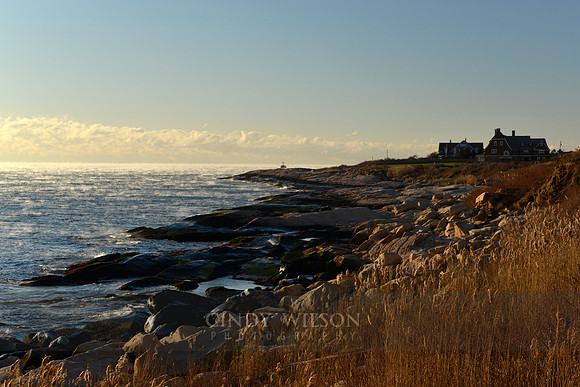 Bass Rock with Sea Smoke, Narragansett