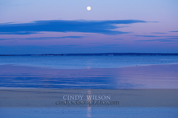 February Moonrise, Wickford, RI