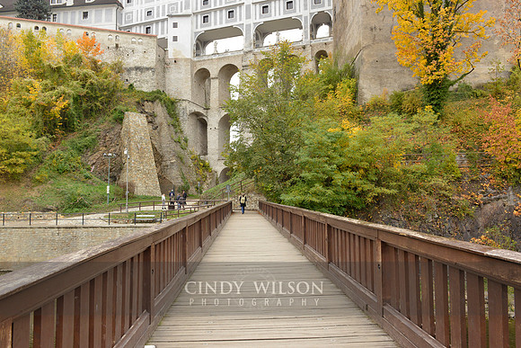Castle Walkway_682, Czesky Krumlov, Czech Republic