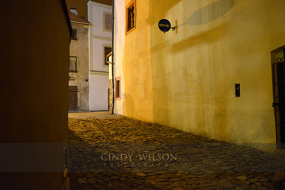 Alley, Czesky Krumlov, Czech Republic