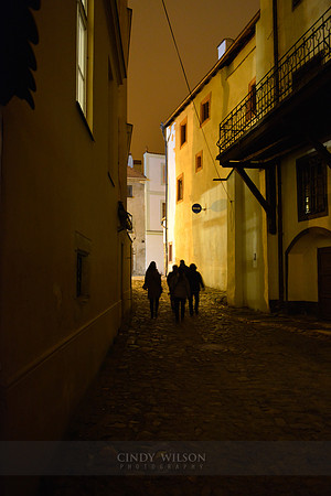 Alley, Czesky Krumlov, Czech Republic