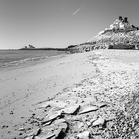 East Beach Winter, Watch Hill, BW