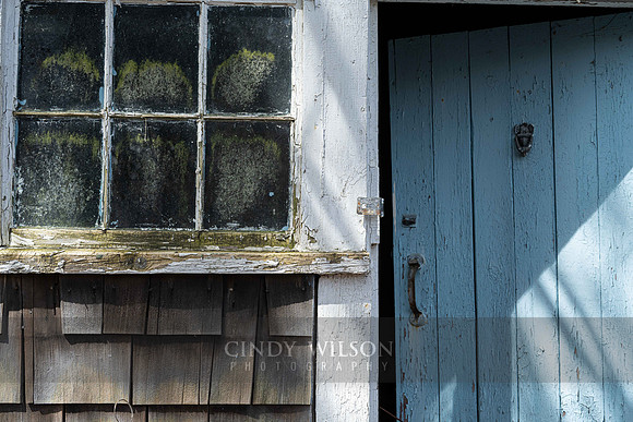Outbuilding with Blue Door