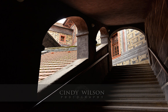 Twin Portals_675, Czesky Krumlov, Czech Republic