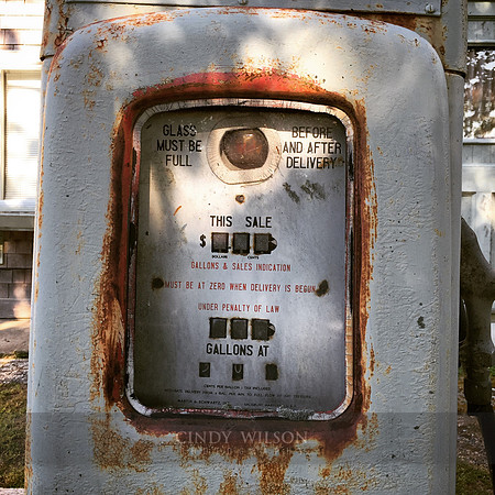 Gas Pump of Bygone Days, Westport