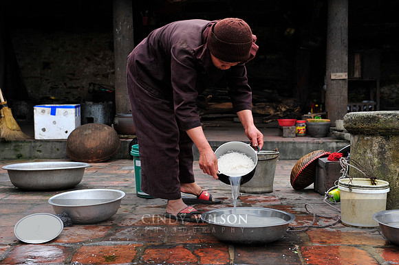 Woman Cooking, Tho Ha