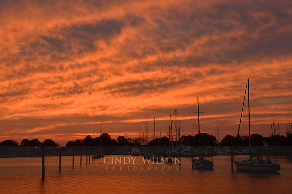 Sunset from the Dock, Wickford, RI