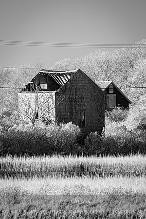 Dunn Barn after a Storm, Block Island
