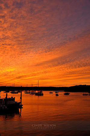 Sky on Fire, Mill Cove, Wickford