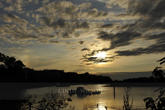 Sunset over the Pond, Cuttyhunk, MA