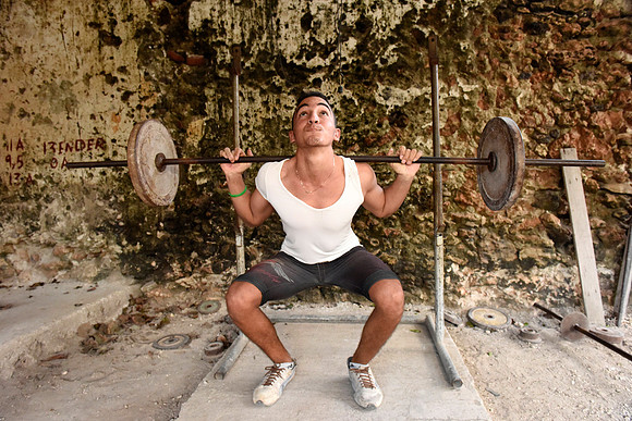 Weight Lifter, Gibara, Cuba