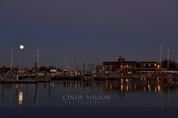 Moonrise, Pleasant Street Wharf, Wickford