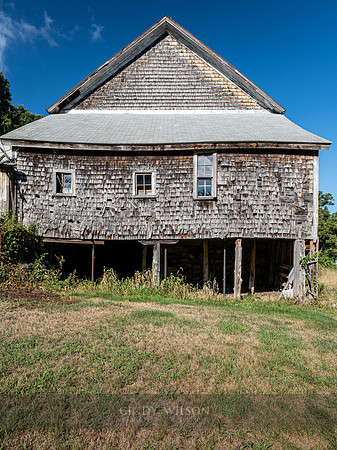 Cowesett Barn, Side Elevation