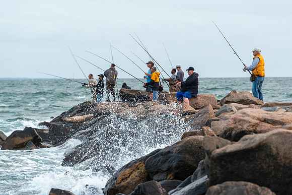 Fishing at the Breachway