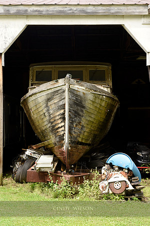 Hull in the Shed, Miller Marine, Lyons, NY