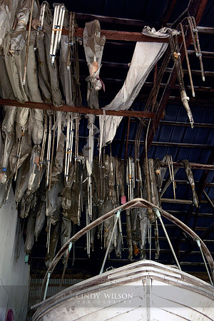 Bimini Frames in the Shed, Miller Marine, NY