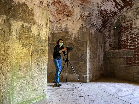 Masked Photographer, Fort Adams