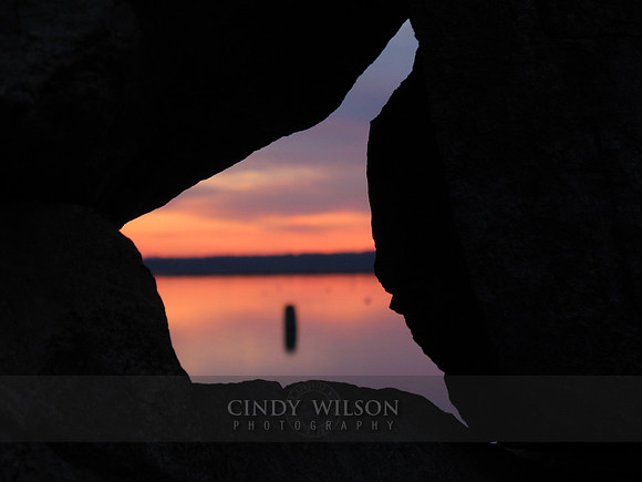 Hole in the Wall Sunrise, Wickford, RI