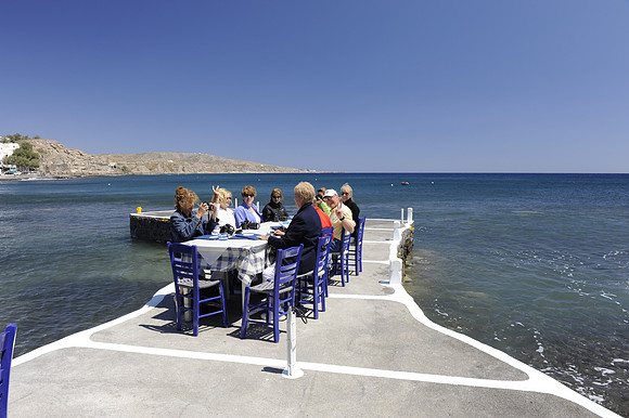 Dinner on the Quay, Santorini