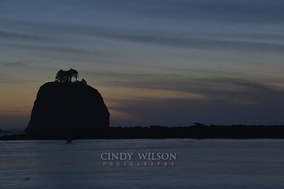Sea Stack at Sunset, Rialto Beach, WA