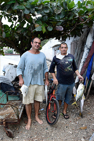 With the morning's catch, Gibara