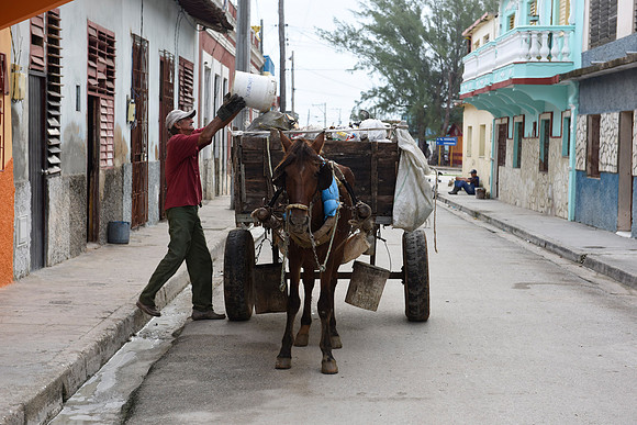 Taking the Garbage, Gibara, Cuba 2018