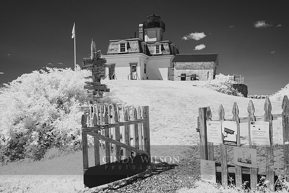 Through the Gates, Rose Island Lighthouse, Infared