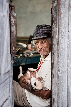 Senor Cataldo through the Open Doorway, Gibara 2019