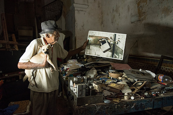 Admiring his Work in a Sacred Space, Gibara