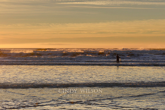 Surfer at Sunrise, Narragansett, RI