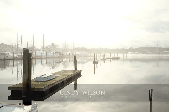 Lifting Mist, Wickford Harbor
