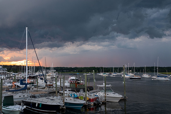 Storm Clouds over Pleasant Street Wharf