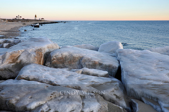 Ice Rocks, Pt Judith Light, Narragansett