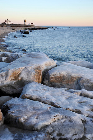 Ice Rocks, Pt Judith Light, Narragansett