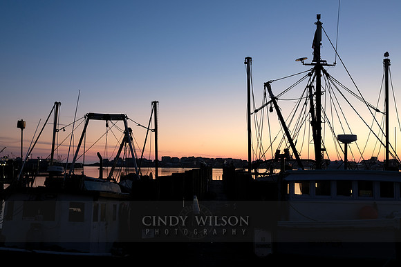 Outriggers at Sunset, Galilee