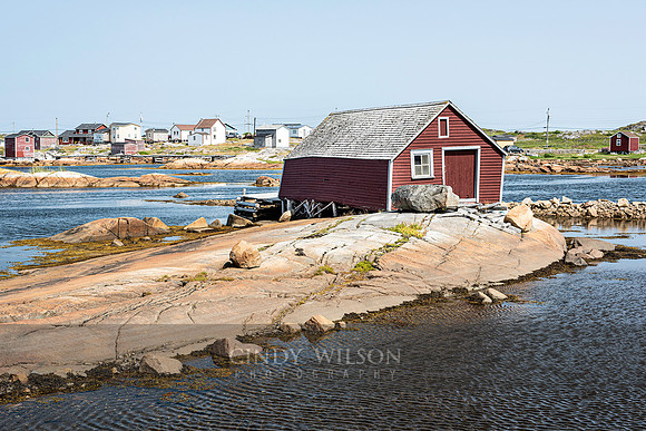 Tilting Fishing Stage on a Rock
