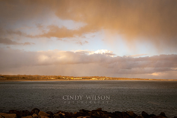 Snow Squall at Sunset, Narragansett
