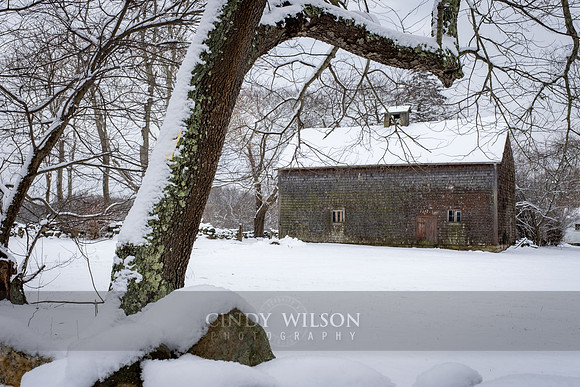 Framed Winter Barn, So Kingstown