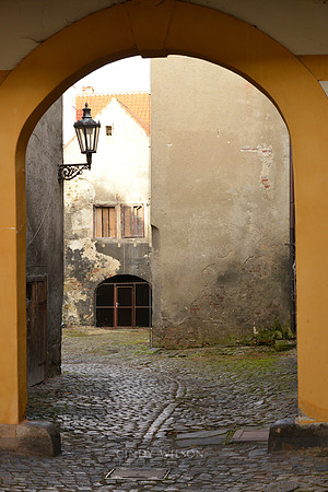 Ancient Portal, Czesky Krumlov, Czech Republic
