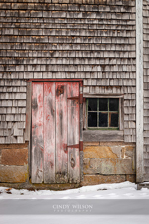Red Door in a Barnyard, Usquepaug