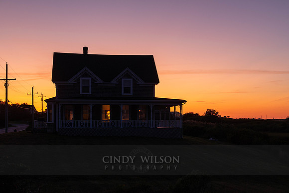 Cottage at Sunset, Block Island