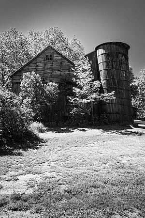Barn with Leaning Silo, Preston City