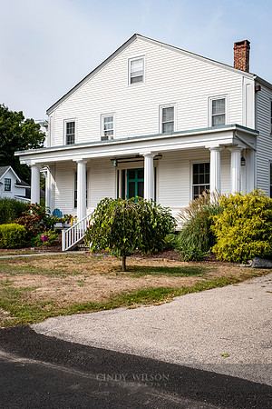 Elam House with Pillars, Wickford, RI
